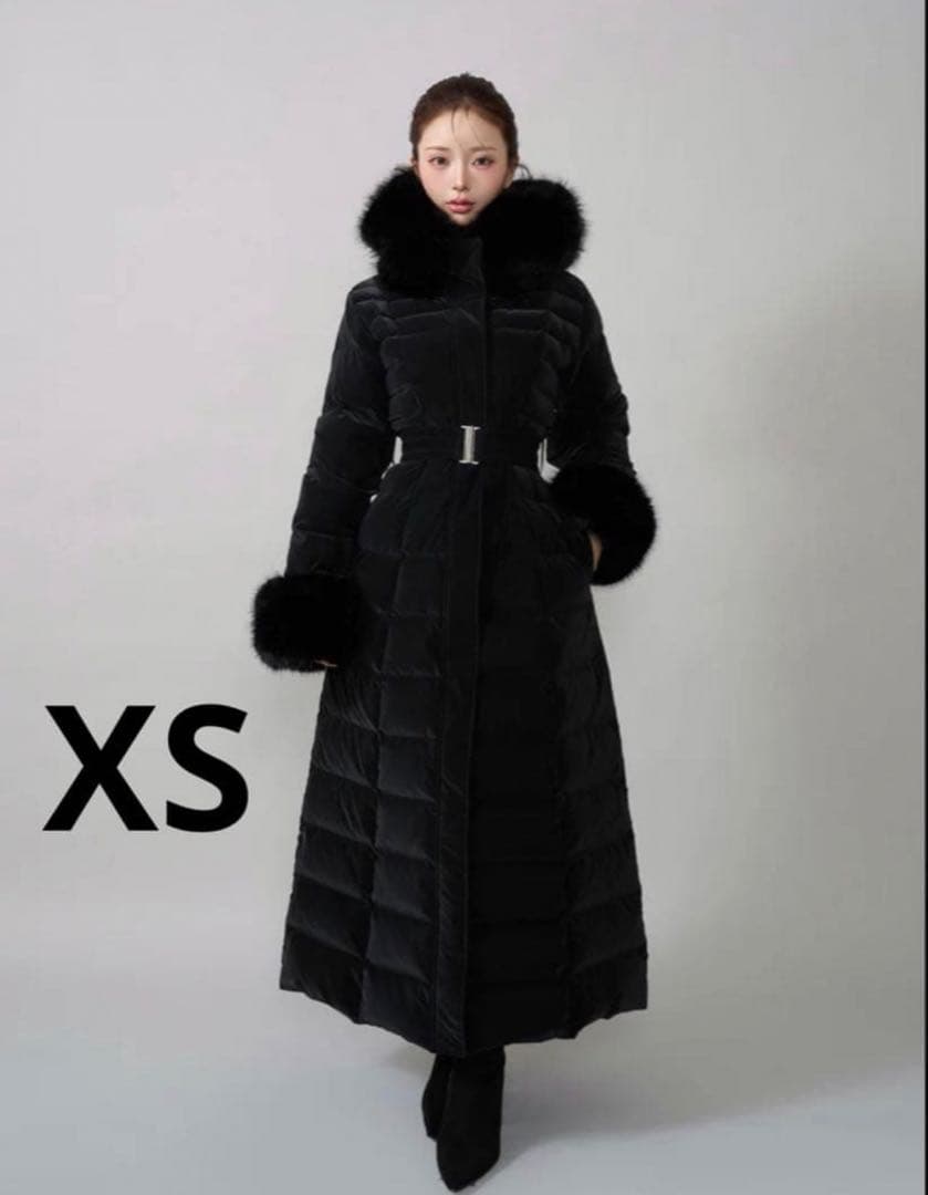 値下げ不可 新品！ Darich 2025年 レディロングダウンコート 黒 XS