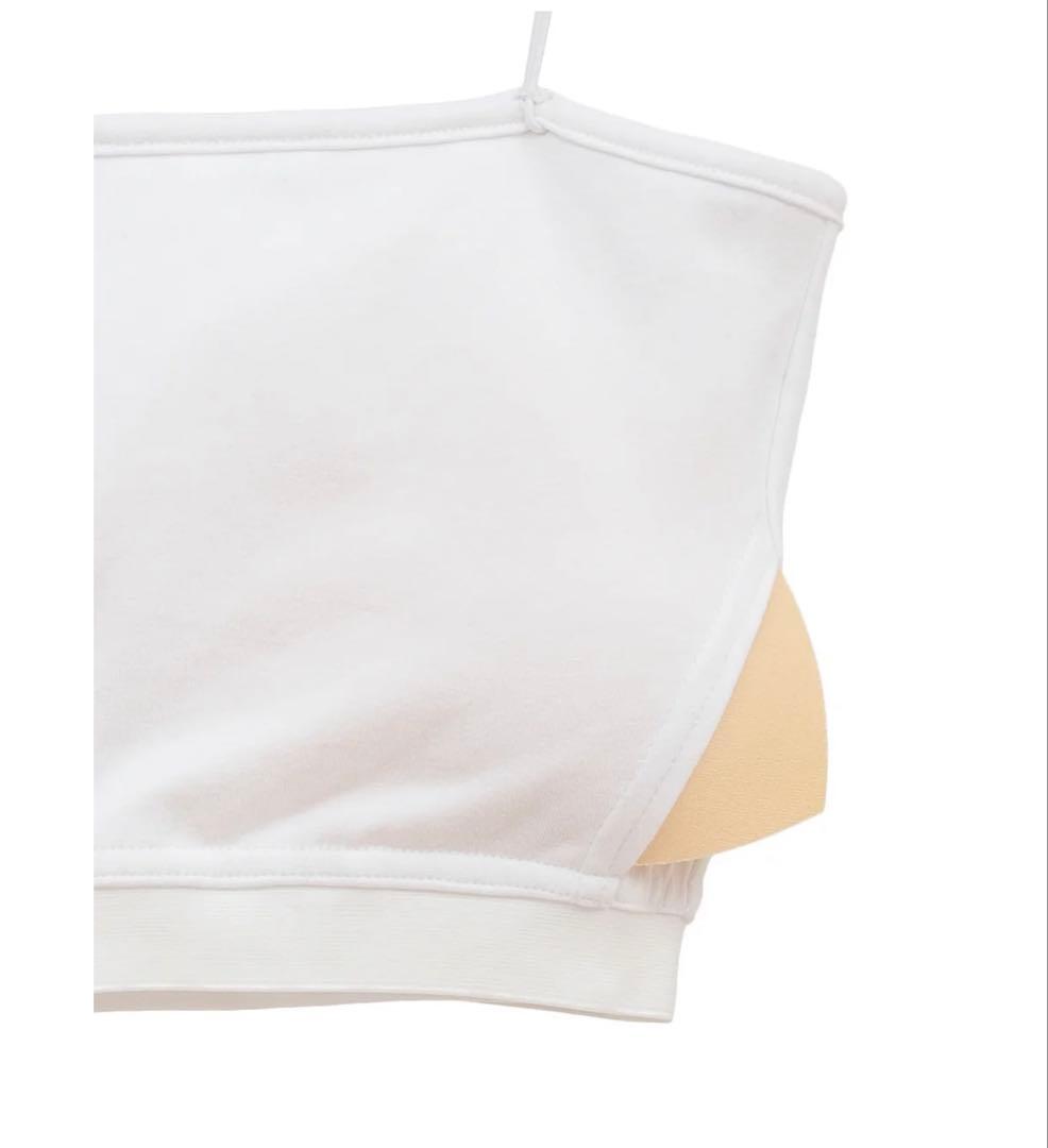 CLANE THIN CORD BANDEAU TOPS ホワイト