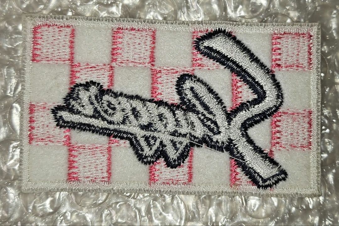 久保田スラッガー グローブラベル ピンク×チェック 未使用ラベル