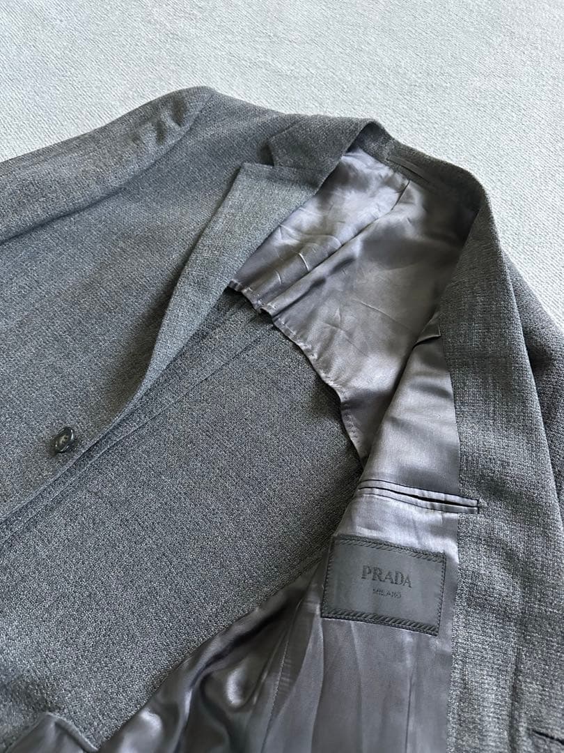 た*す様 Prada プラダチャコールブレザー46