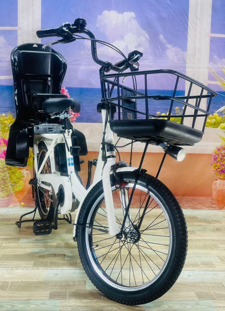 1年保証　ギュットアニーズ⭐️16AH子供乗せ電動アシスト自転車Y3188