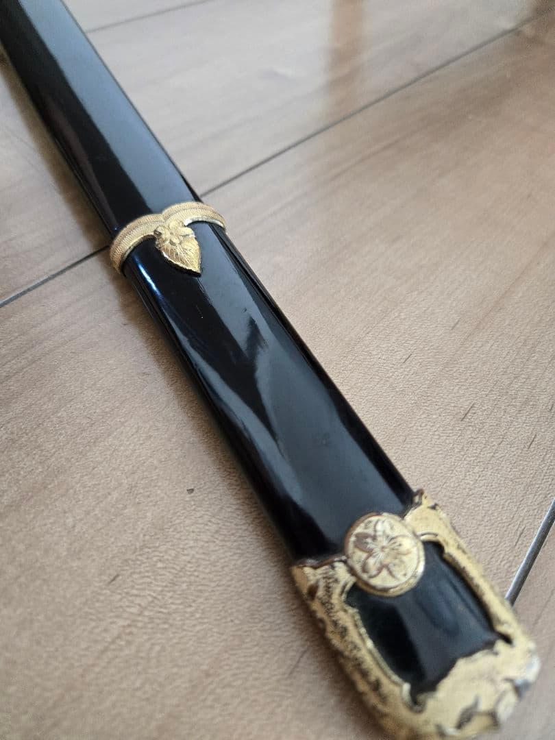 第二次大戦頃/実物 極美品 海軍士官軍刀拵え(刀身なし) 高級
