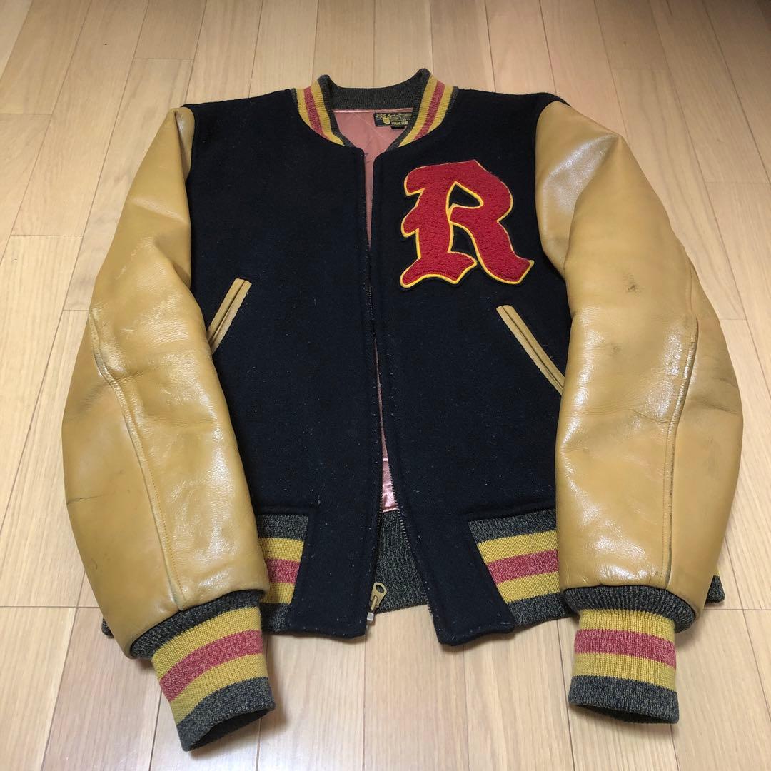 STYLE EYES スタジャン 赤/クリーム40 スタイルアイズ、スタジャン