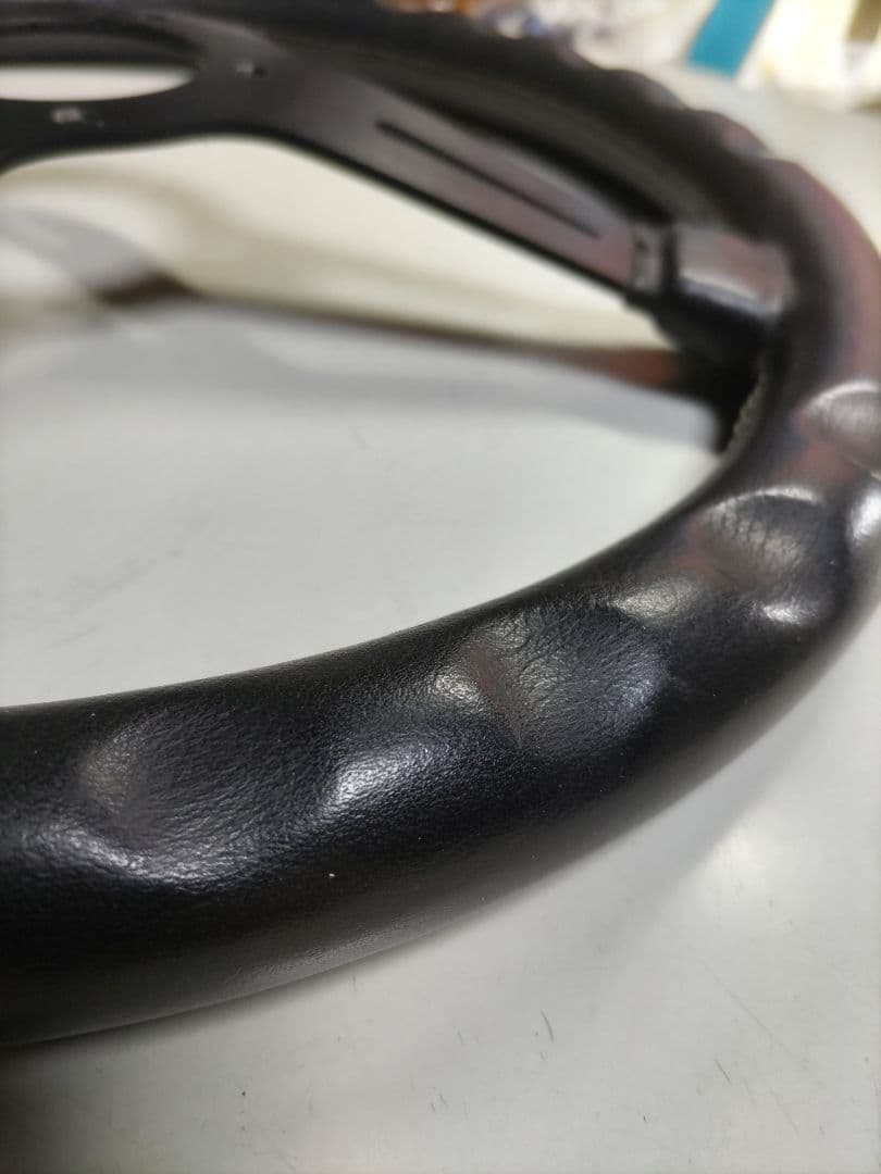 ぱぴこ！アメリカ製グランツ（GRANT）革巻きGTステアリングボス付当時物