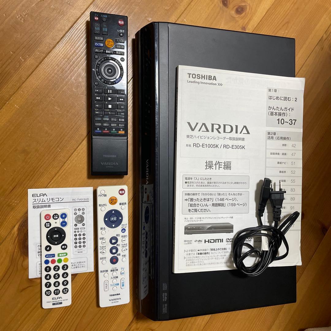 TOSHIBA VARDIA RD-E305K HDDレコーダー - メルカリ