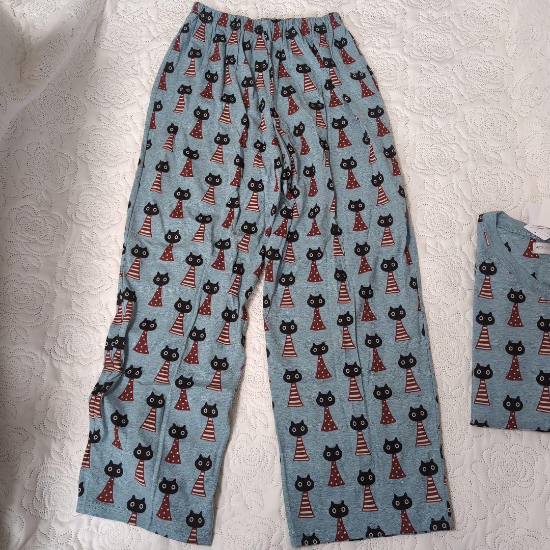 ワコール　ATUKO MATANO 猫柄パジャマセット　L 新品未使用
