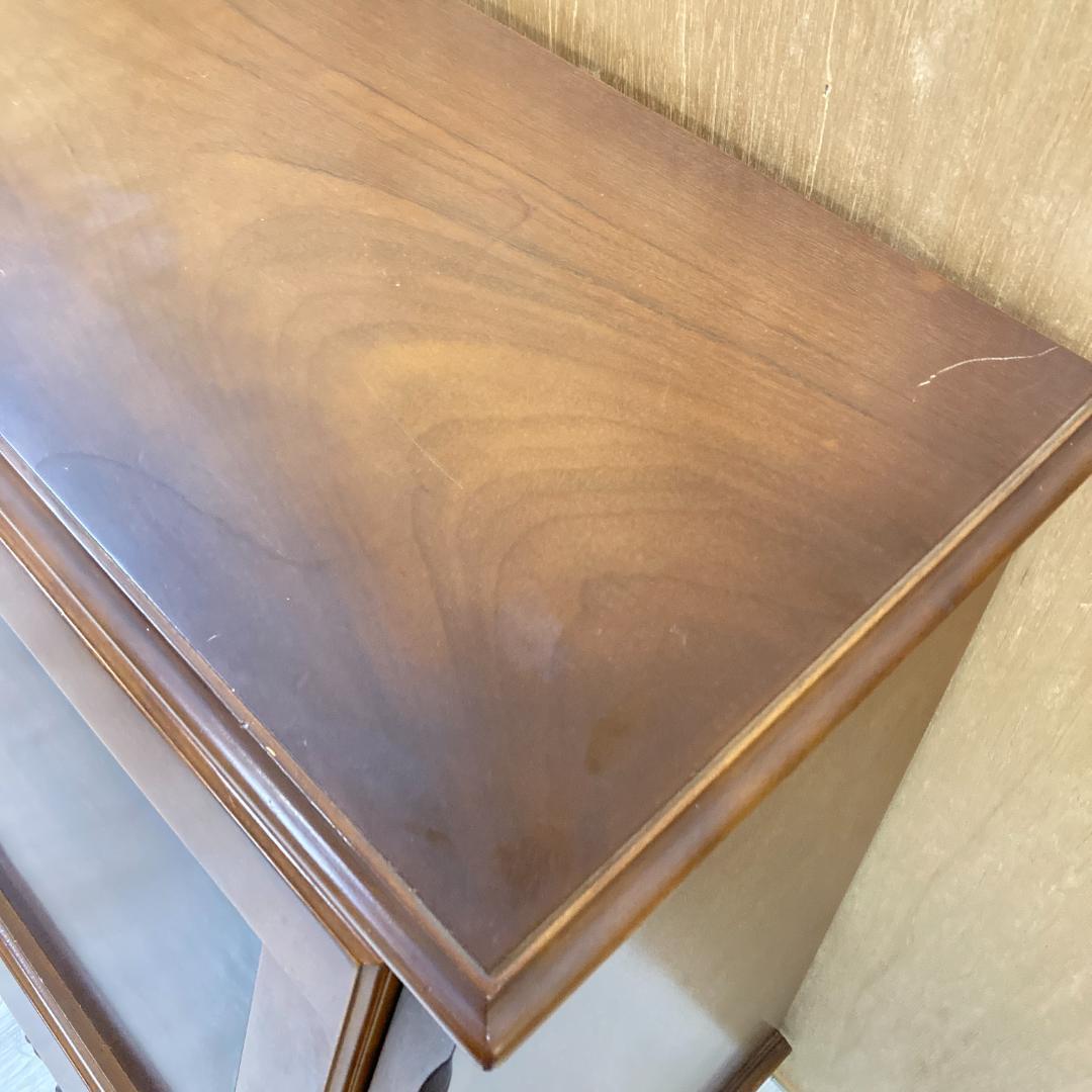 【カリモク】コロニアル　ライティングビューロー　デスク　机　昭和レトロ