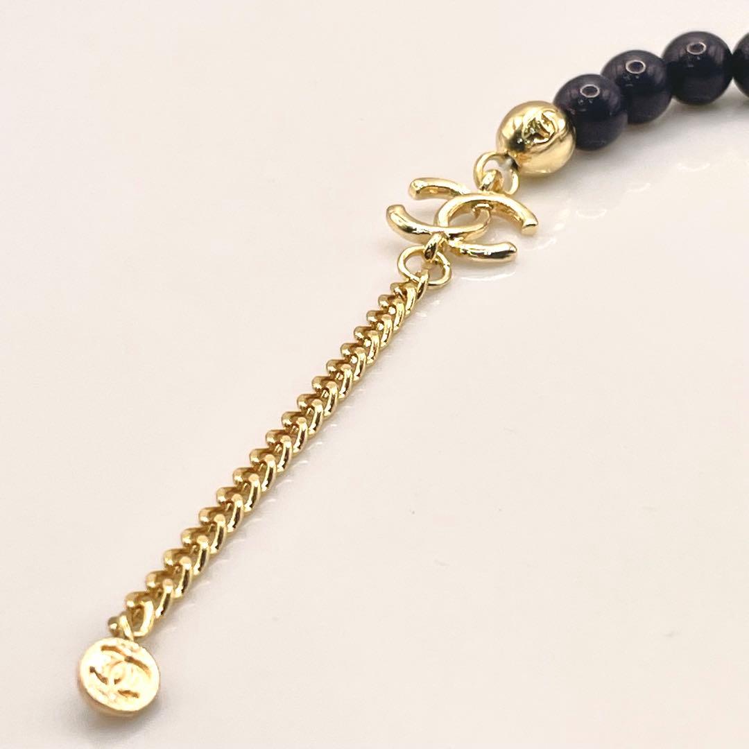 CHANEL 眼鏡用フレーム 新作ボールチェーンストラップココマーク付