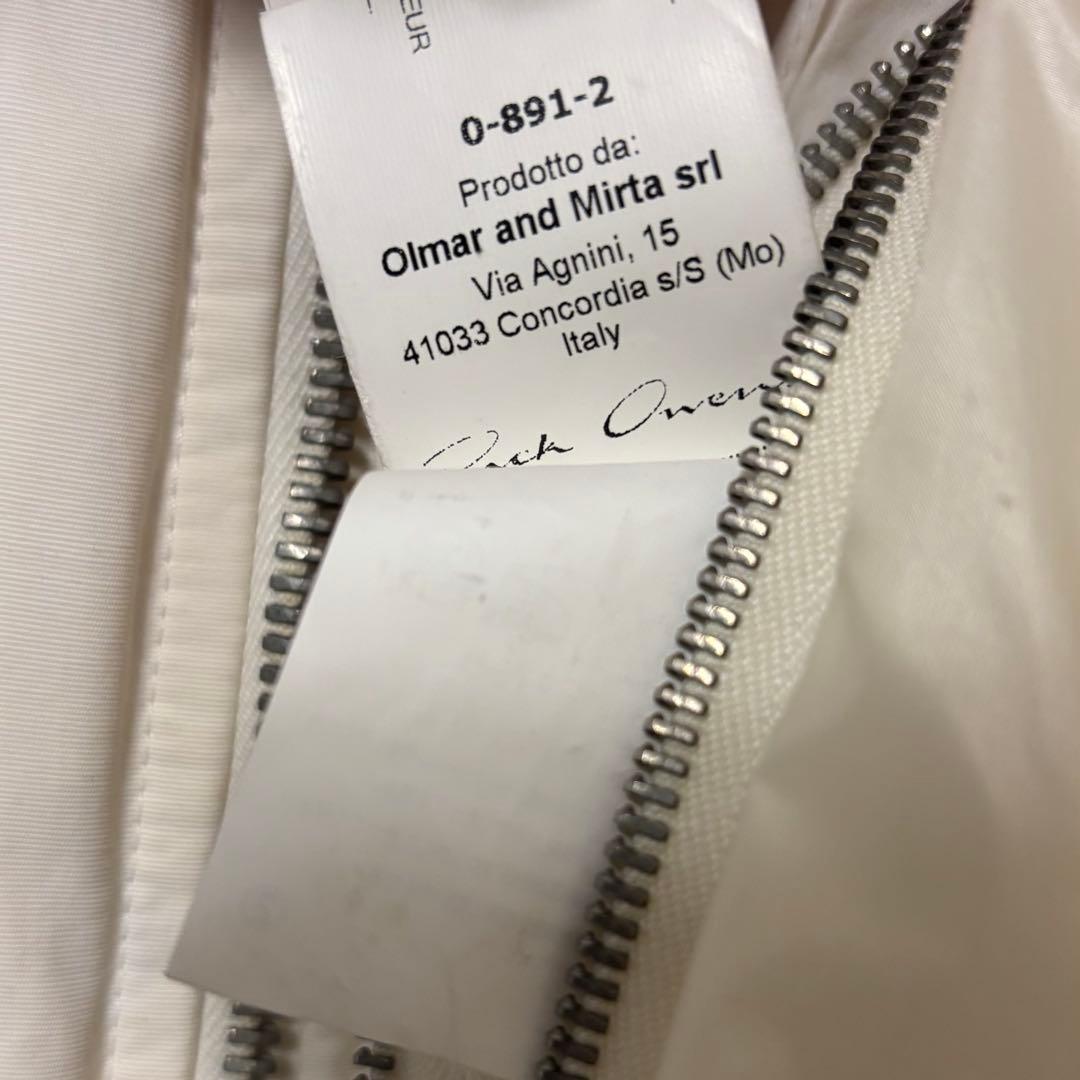 【美品】Rick Owens リックオウエンス　ダウンフライトジャケット