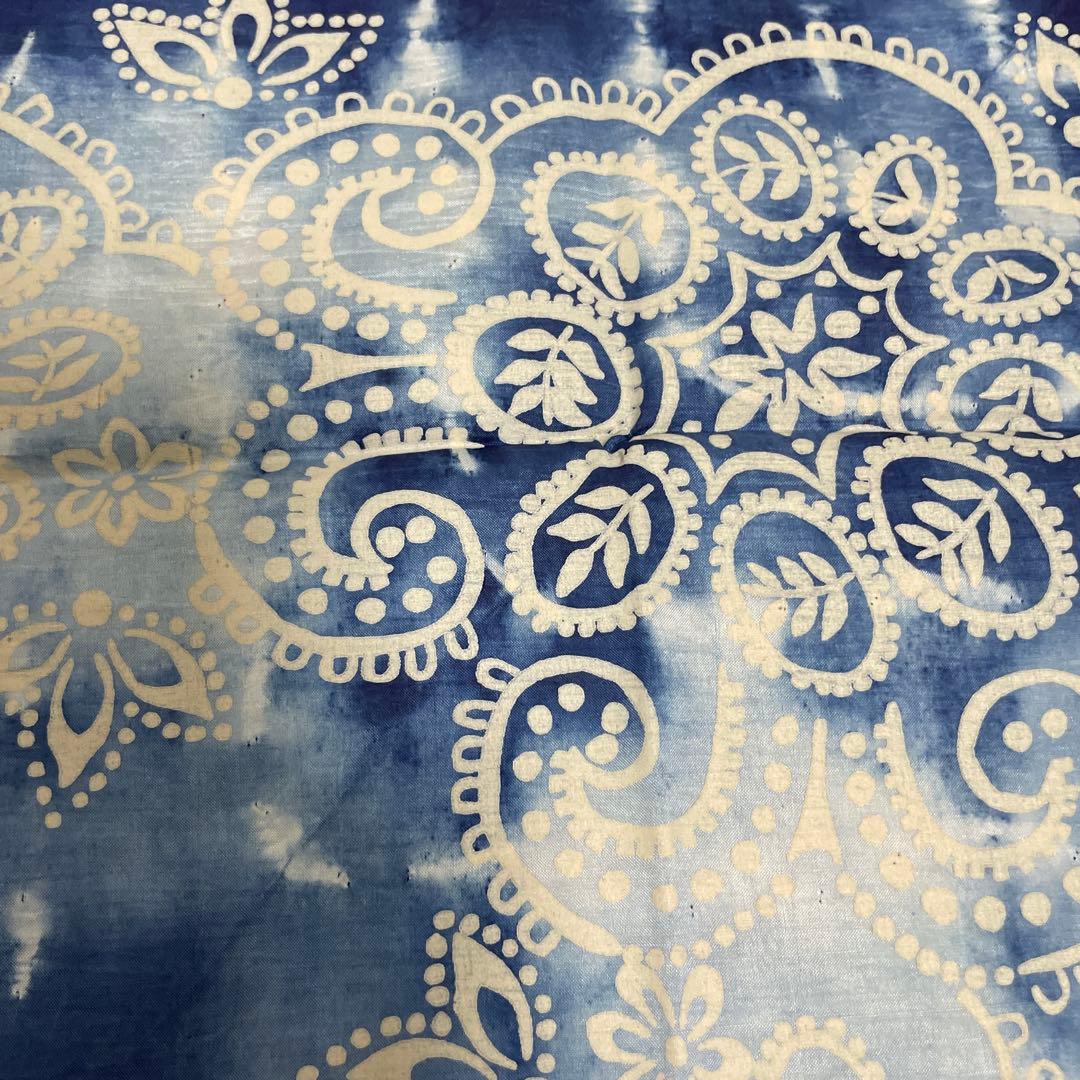 45r インディゴ シルク バンダナ 45cm