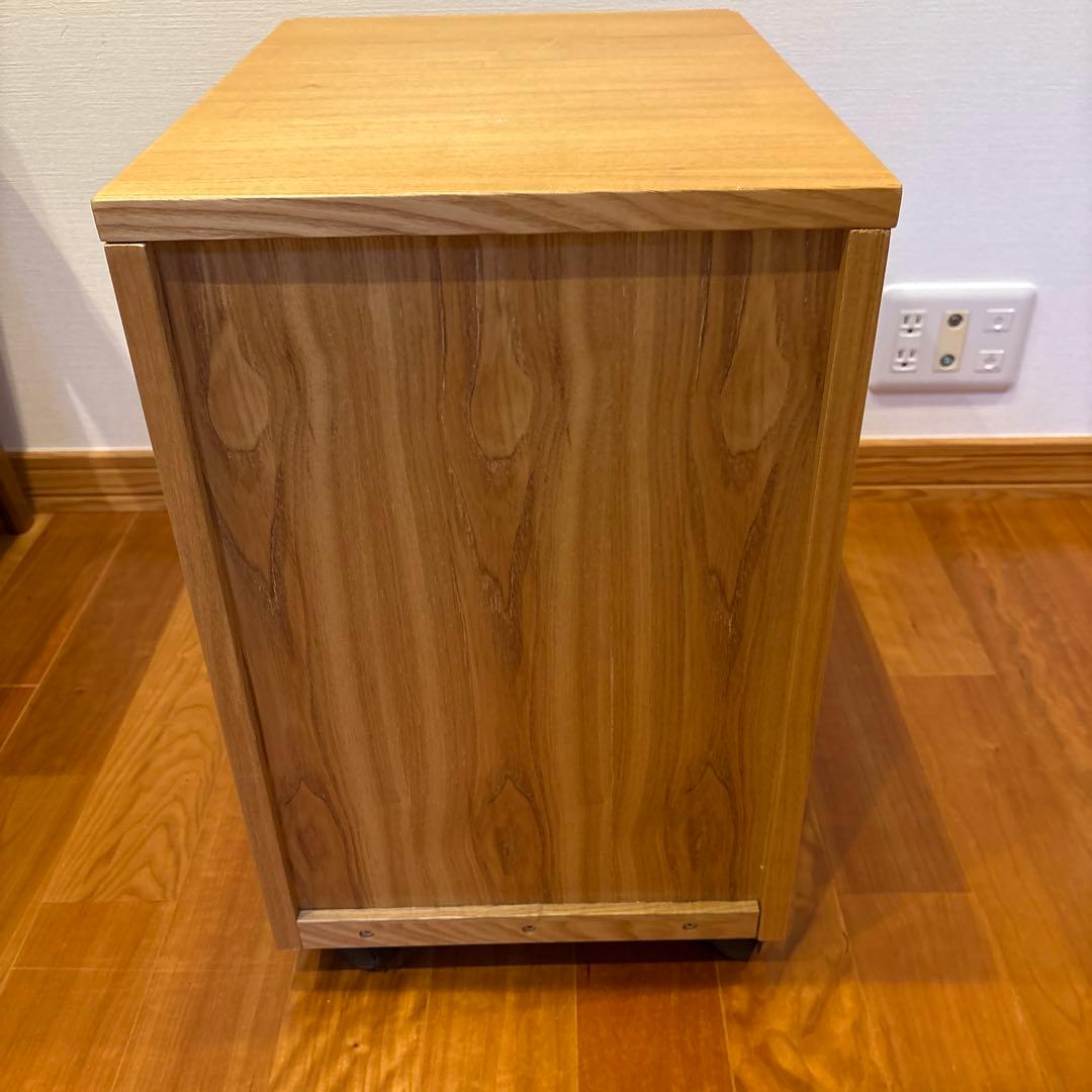無印良品　無垢材デスクキャビネット　オーク材