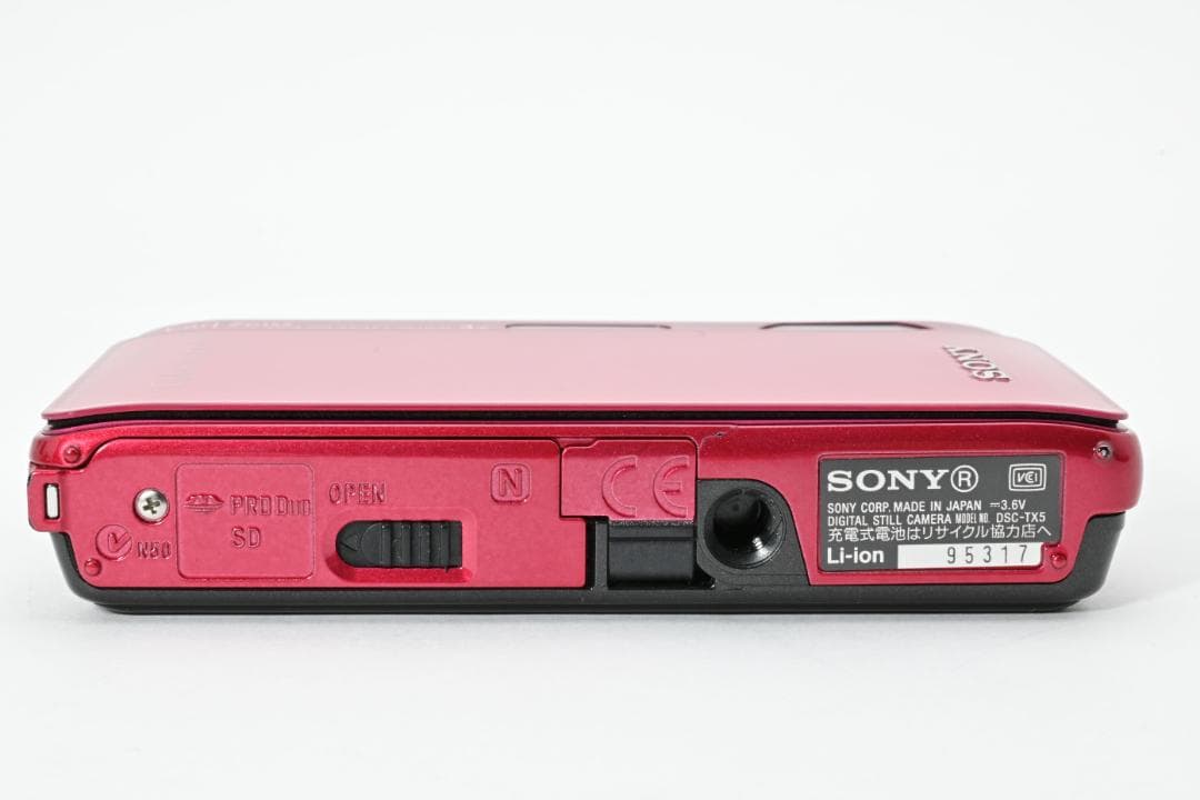 【美品】SONY Cyber-shot DSC-TX5 レッド　動作確認済