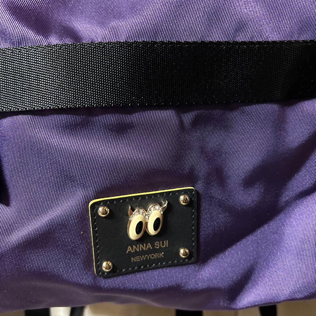 ANNA SUI パープルリュック 未使用に近い ファッション レディース バッグ