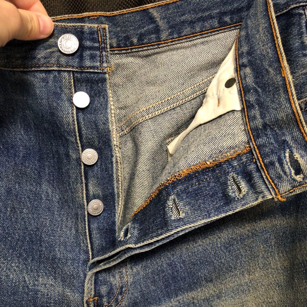 90s USA製 Levi's 501 鬼ヒゲ W34 L30 1996年製 - メルカリ