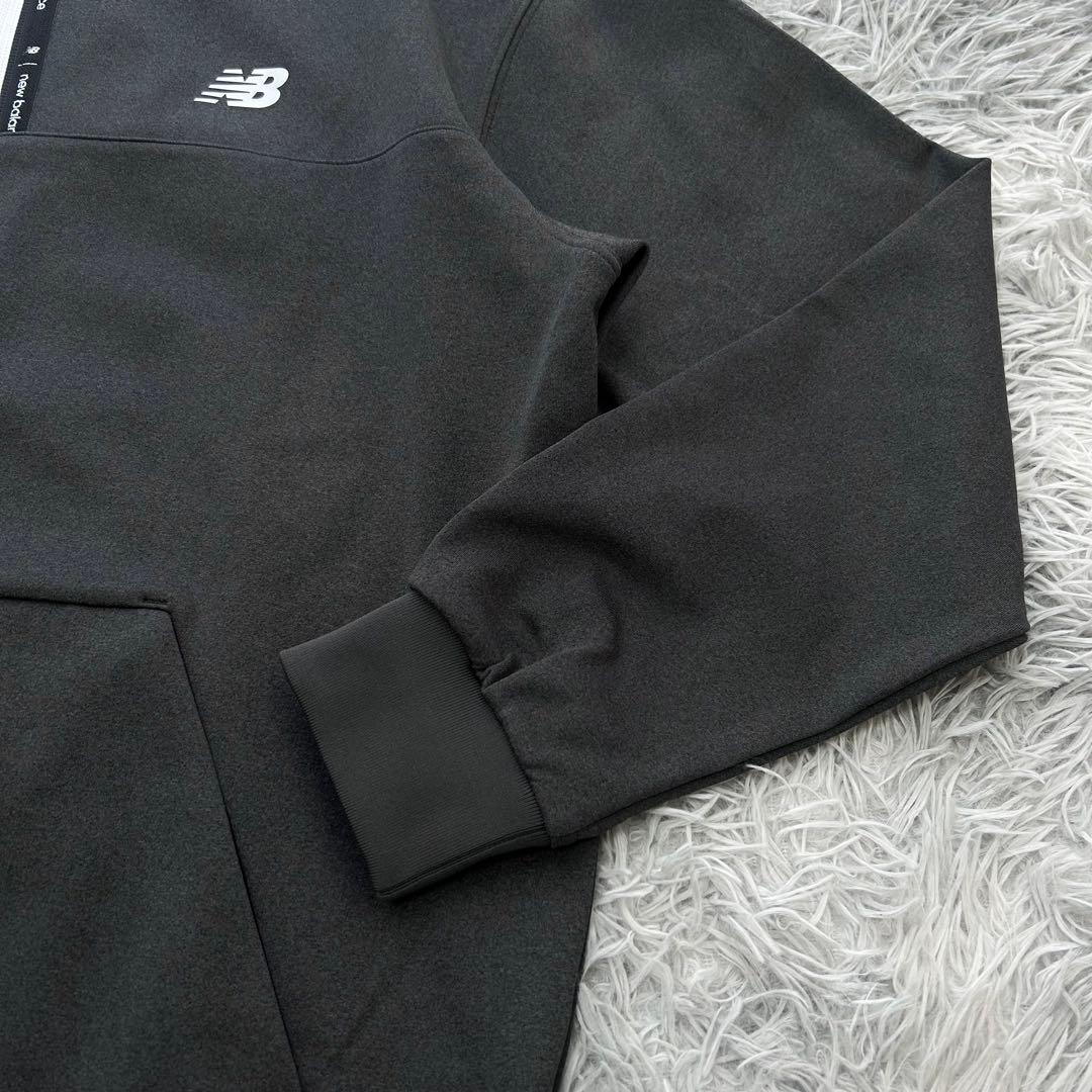 新品　ニューバランスゴルフ　スウェット　プルオーバー　ハーフジップ　グレー　L
