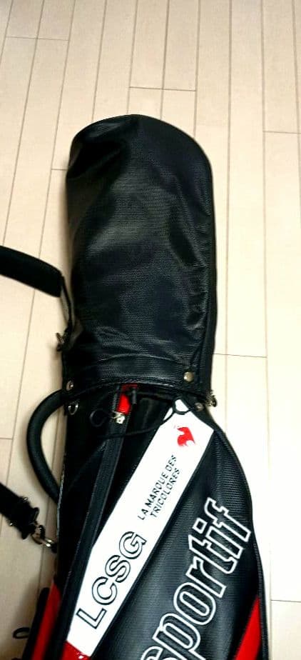le coq sportif キャディバッグ ゴルフバッグ　ブラック/レッド