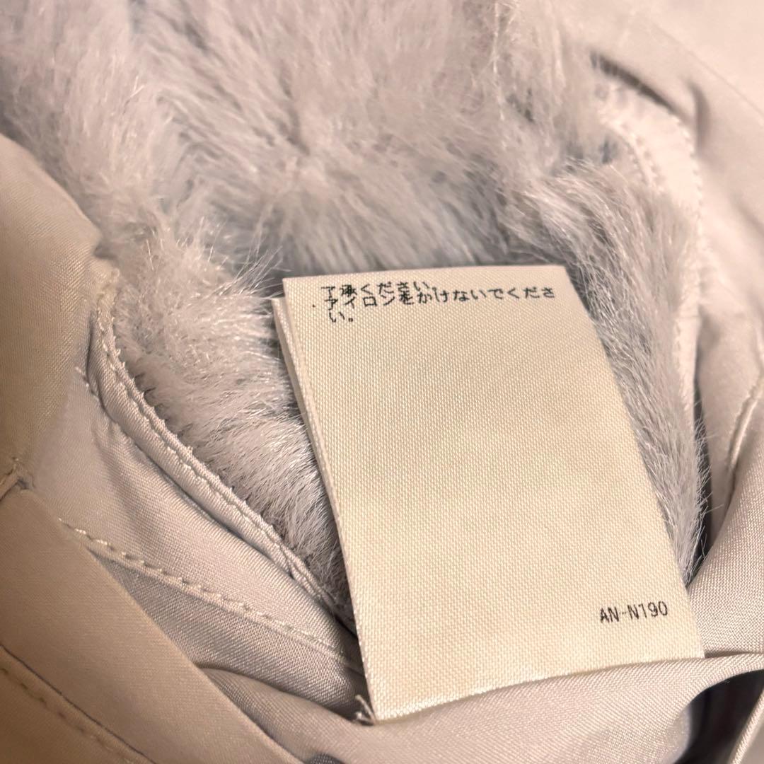 週末価格❣️ JENNE リッチボリュームファーケープ　ライトグレー