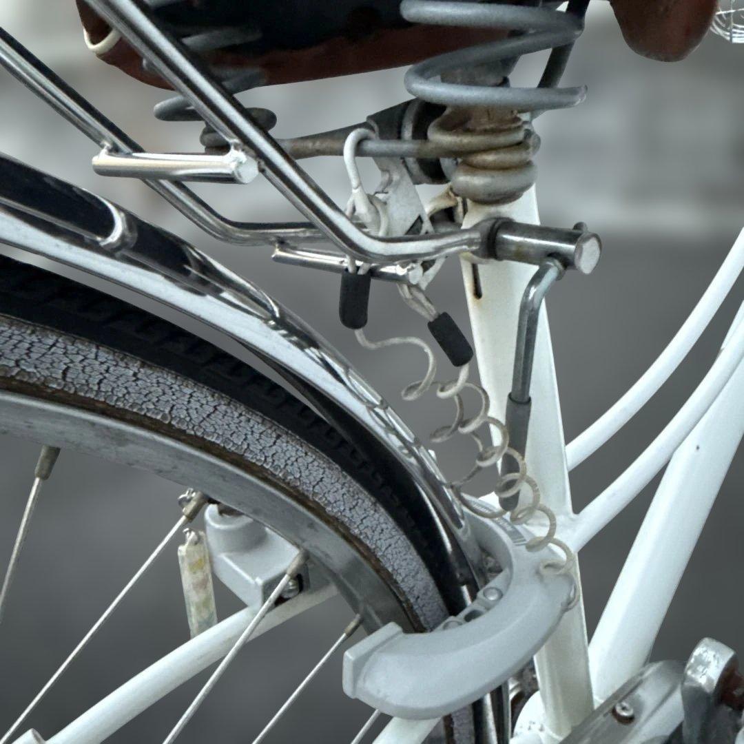 直接引き取りのみ ロココ 27インチ自転車 ホワイト - メルカリ