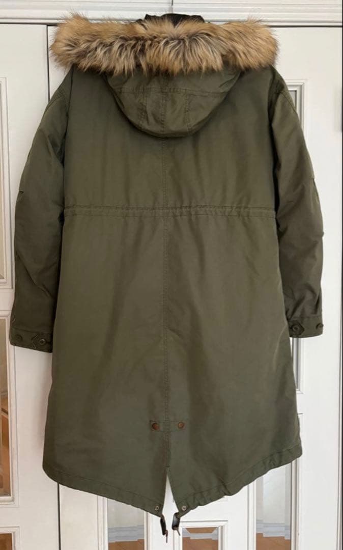 【美品】FRED PERRY ファー・ダウン付 モッズコート M