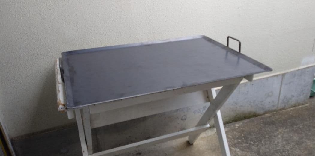 キャンセル品のため値引き 持ち手付 6ミリ鉄板 プロパンガス グリラー