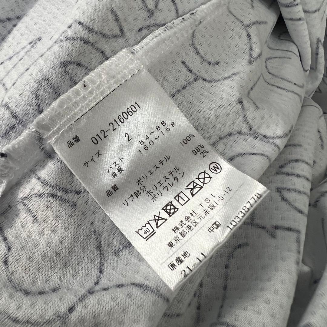 ニューバランスゴルフ　セットアップ　ポロシャツ　総柄　スカート　フリル　L 2