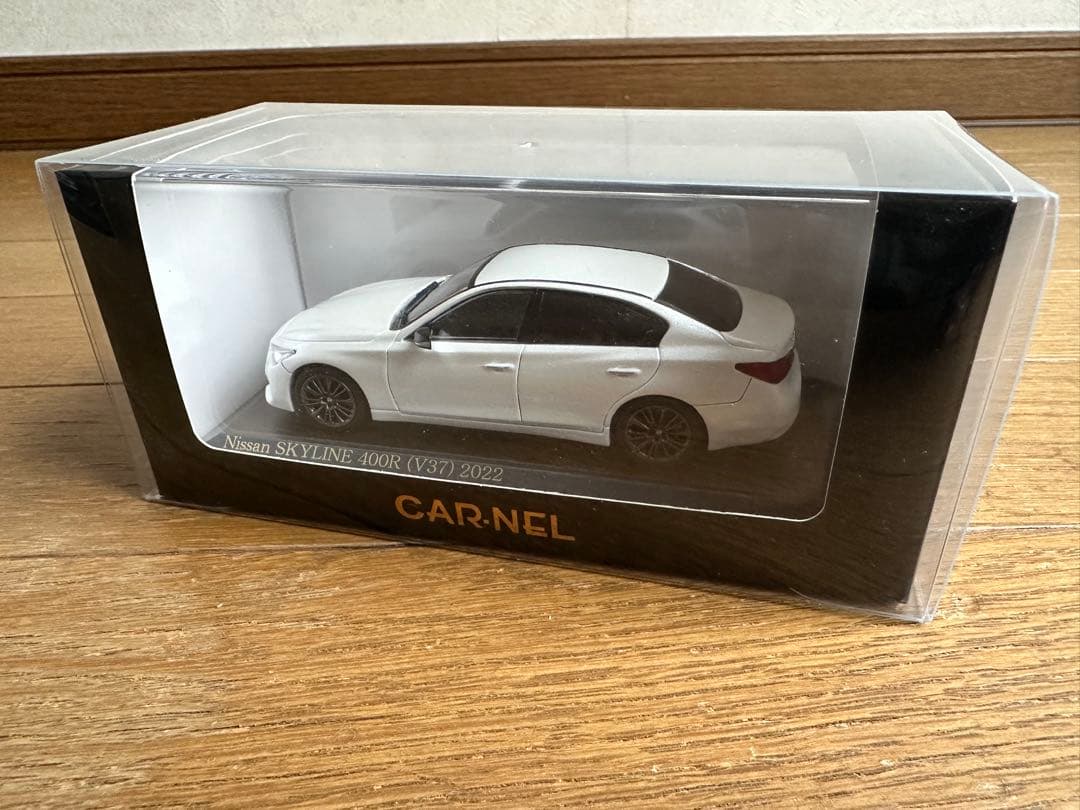 希少絶版 CARNEL 1/43 SKYLINE 400R(V37) 2022白