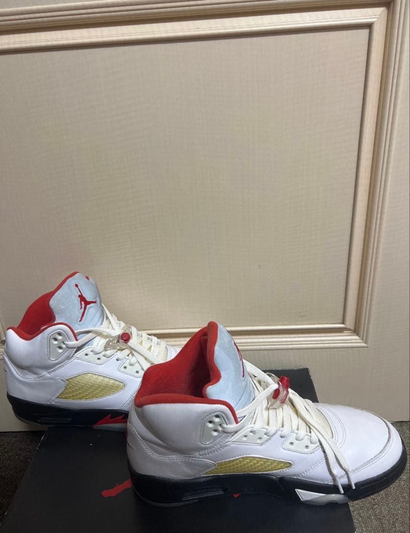 シューズ(男性用) Nike Air Jordan 5 Retro Fire Red \"2020\"