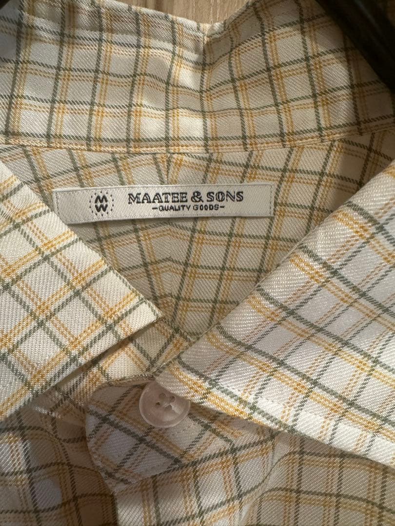 トップス MAATEE&SONS \"LIAN\" C/Si CHECK