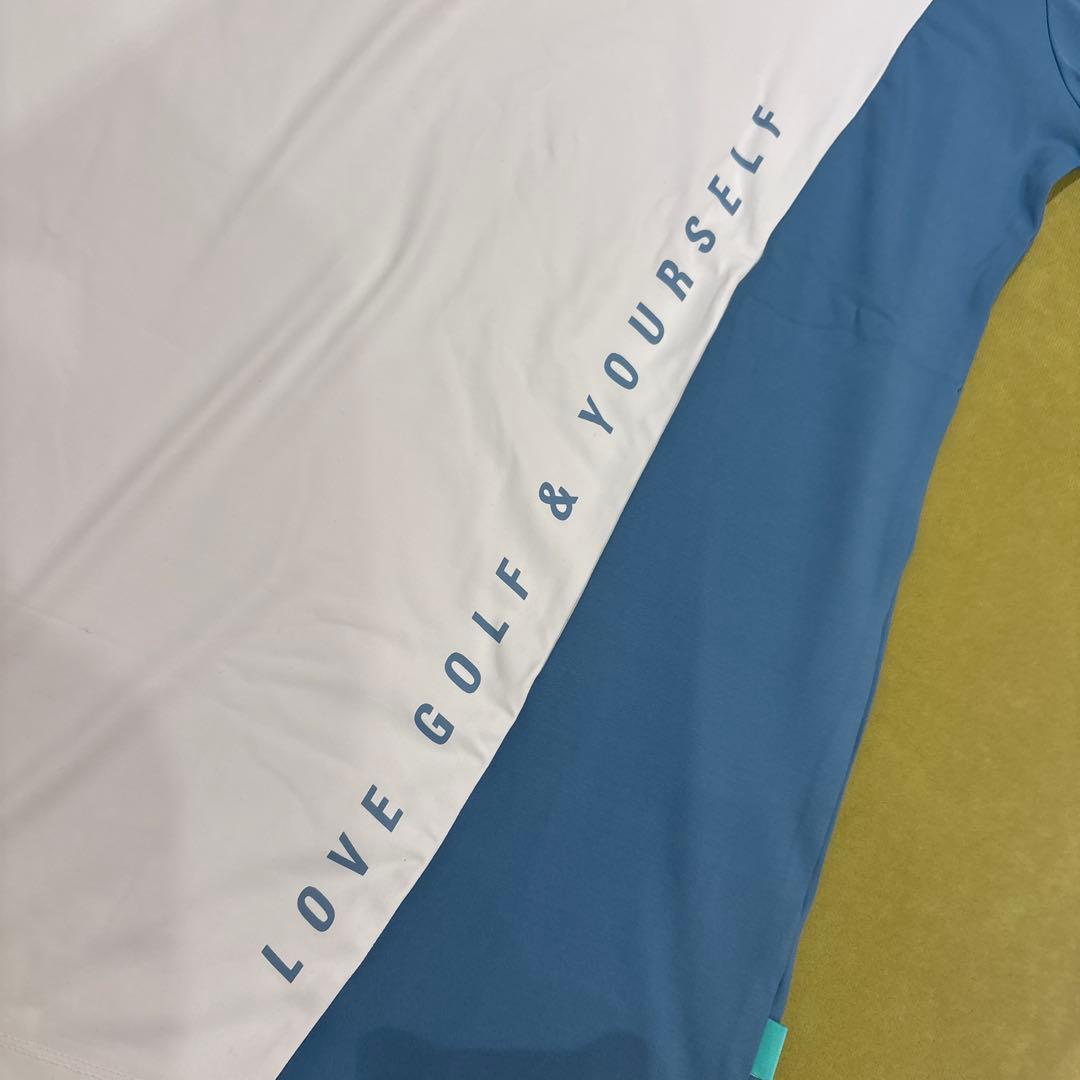 Gorurun XL ポロシャツ ホワイトブルー