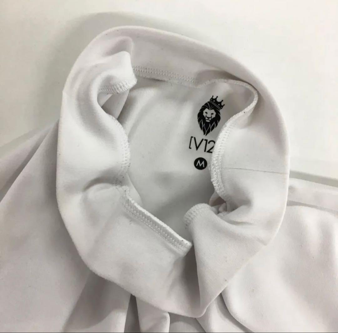 ホワイト 長袖シャツ 星デザイン　Mサイズ