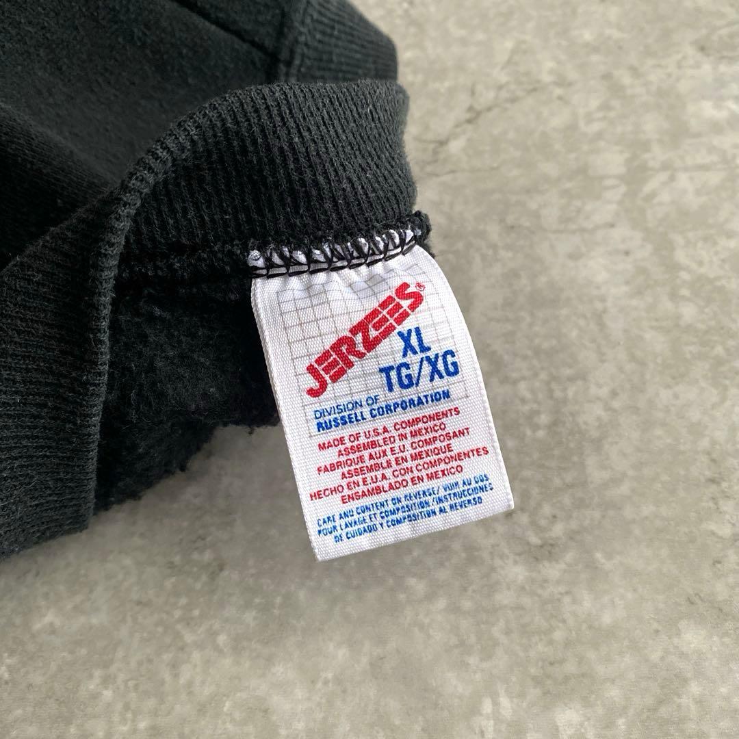 良い古着 90s JERZEES 無地 スウェット シャツ 黒 ブラック XL
