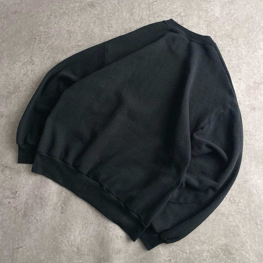 良い古着 90s JERZEES 無地 スウェット シャツ 黒 ブラック XL