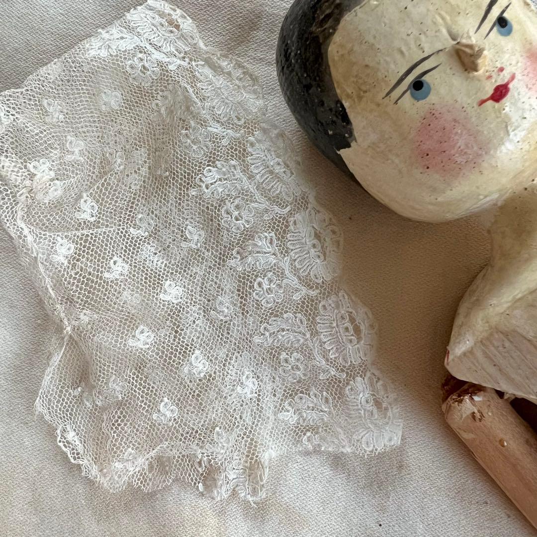 ペグドール　白い装い　オランダorドイツ製　アンティーク