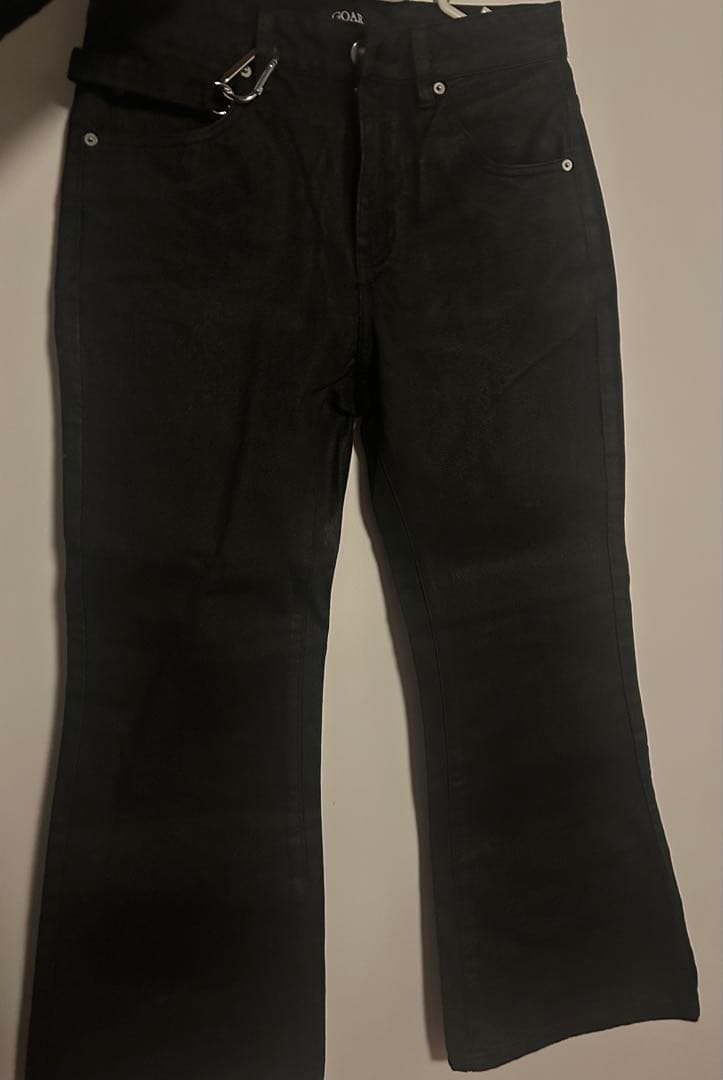 goar.archive strapped flare oil pants S - パンツオンライン