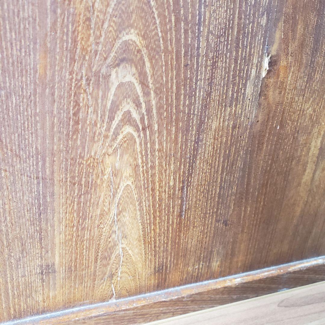 古い木製の引出し　アンティーク　木製　チェスト　古銅　ドロワー　欅　無垢　古家具