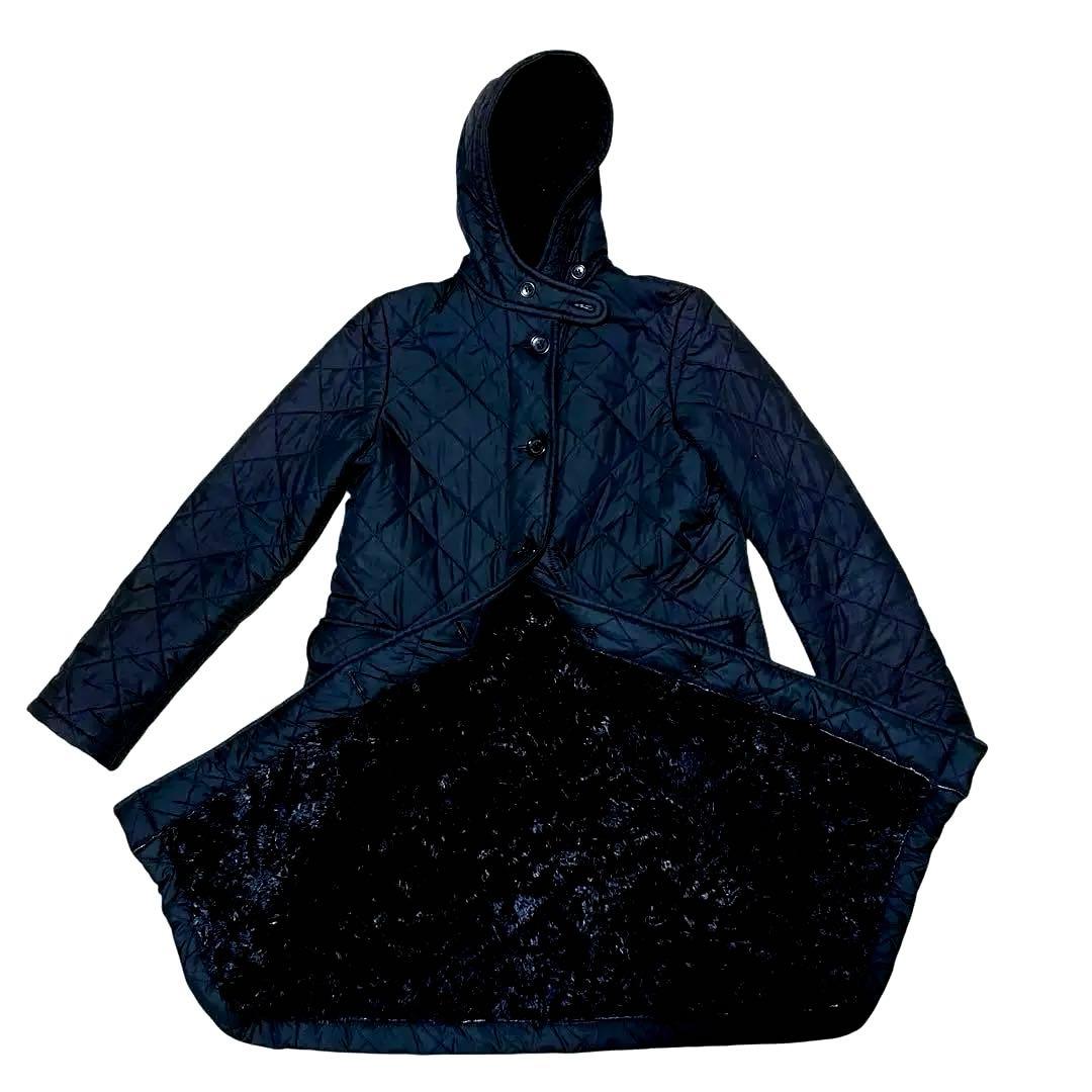 美品】トラディショナルウェザーウェア 裏ボアコート 40 ブラック