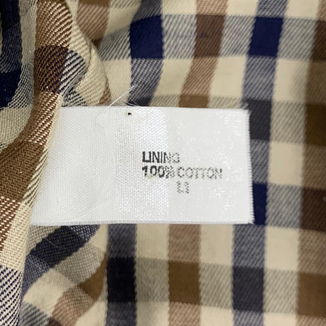 アクアスキュータム バルマカーンコート 36 Sサイズ ベルト付き 玉虫色 光沢