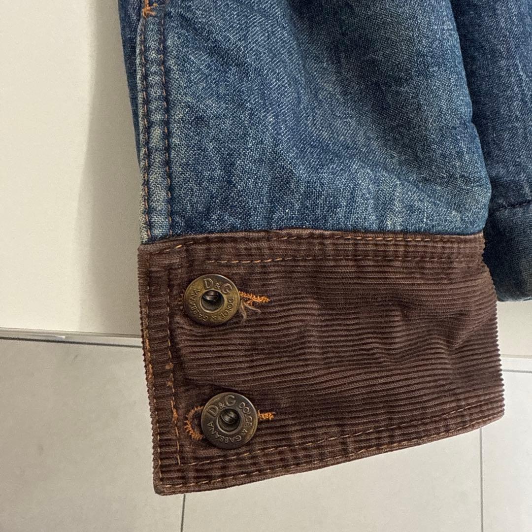D&G デニムジャケット ファー付き