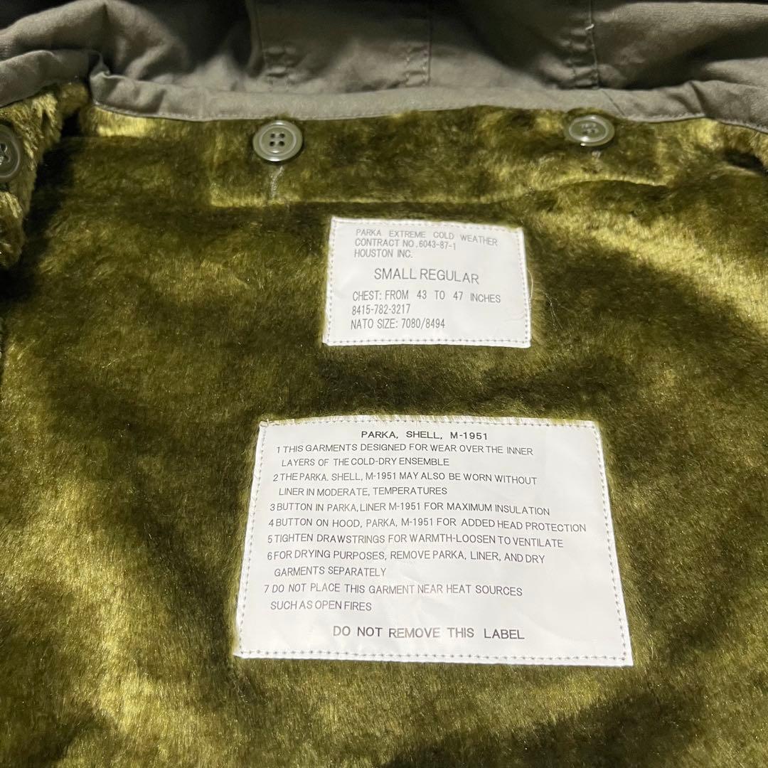 【美品】HOUSTON 米軍 M-51パーカモッズコート青島コート S