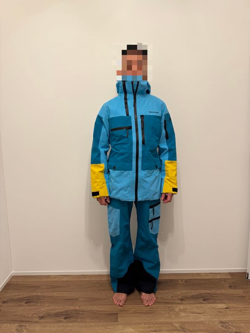 ピークパフォーマンス　GORE-TEXスキー、スノーウェア　ビブパンツ上下セット