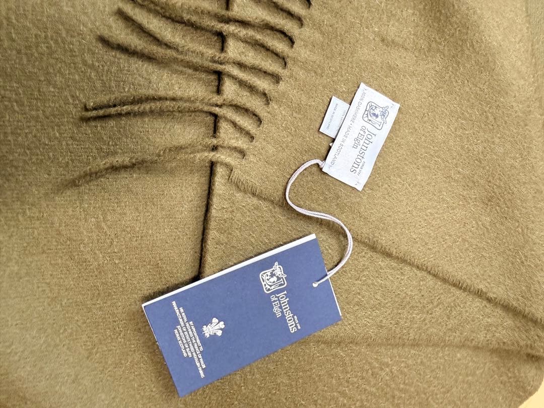 新品タグ付大判Johnstons of Elginカシミヤストールジョンストンズ