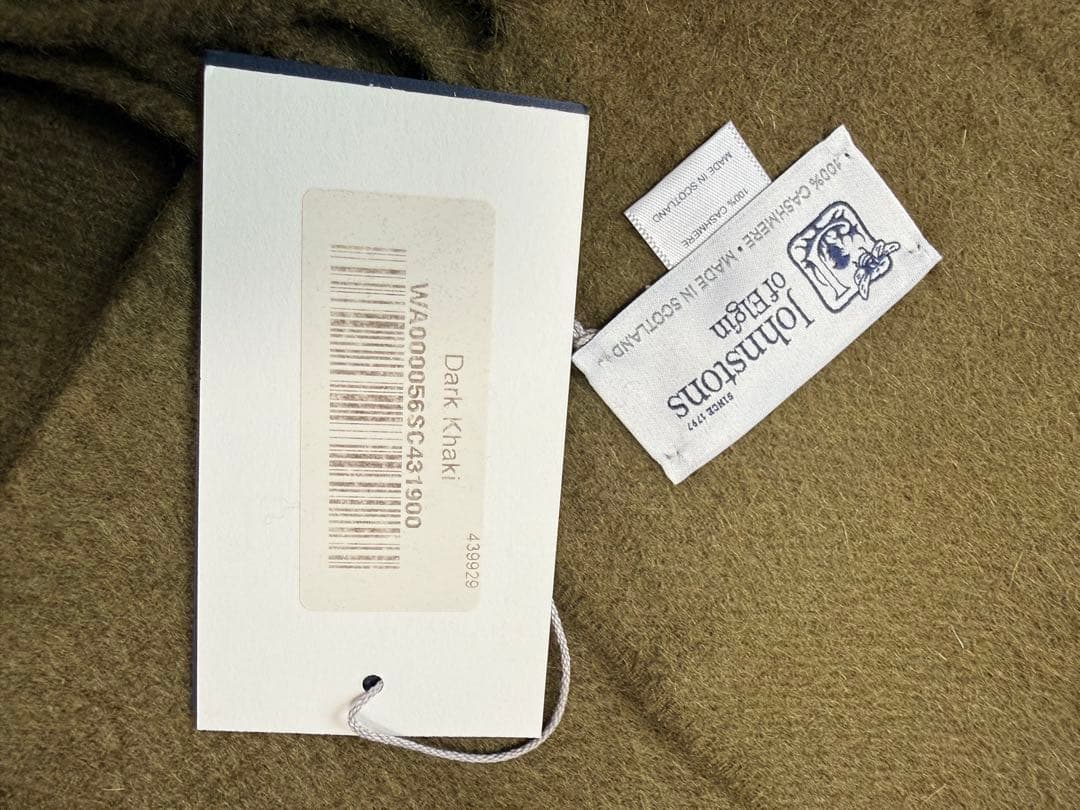 新品タグ付大判Johnstons of Elginカシミヤストールジョンストンズ