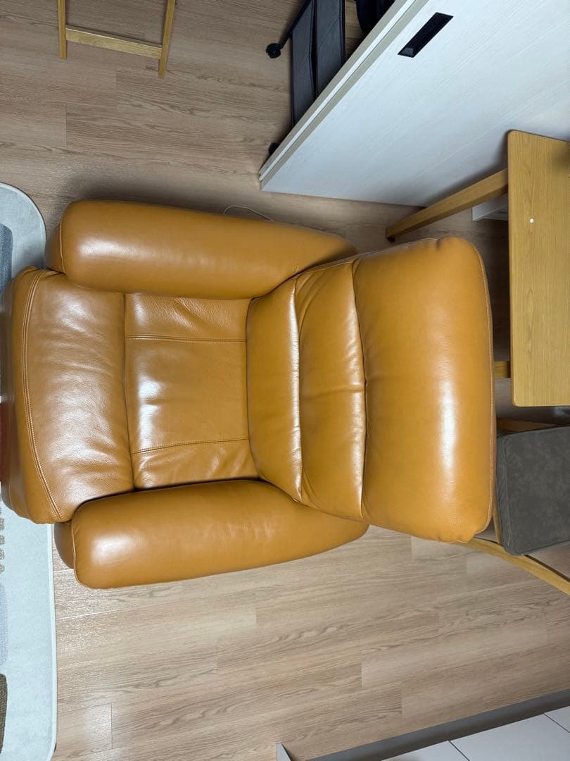 ニトリ自動リクライニング1人掛けソファー　Nビリーバ厚皮2 ※おまけ付き