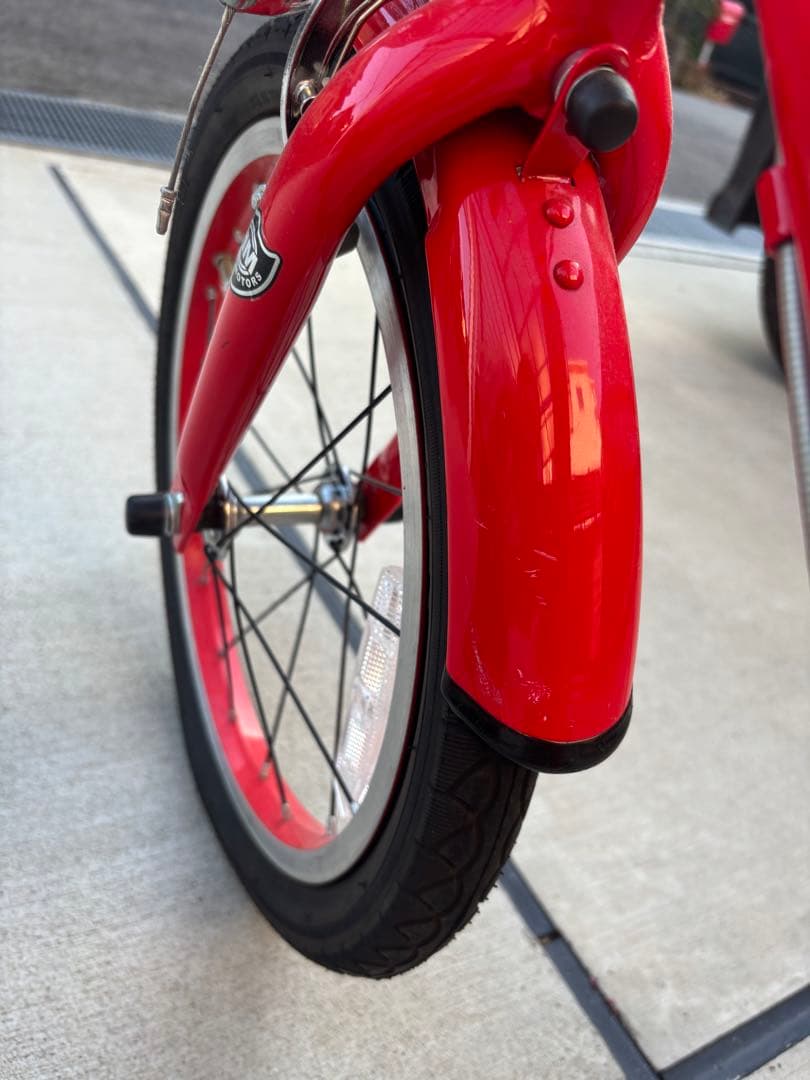 消防車デザイン　自転車 16インチ　美品