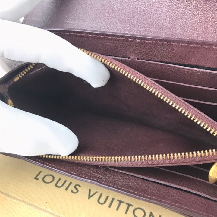 ♔ルイヴィトン♔ ポルトフォイユ エリゼ モノグラム 紫 茶 長財布