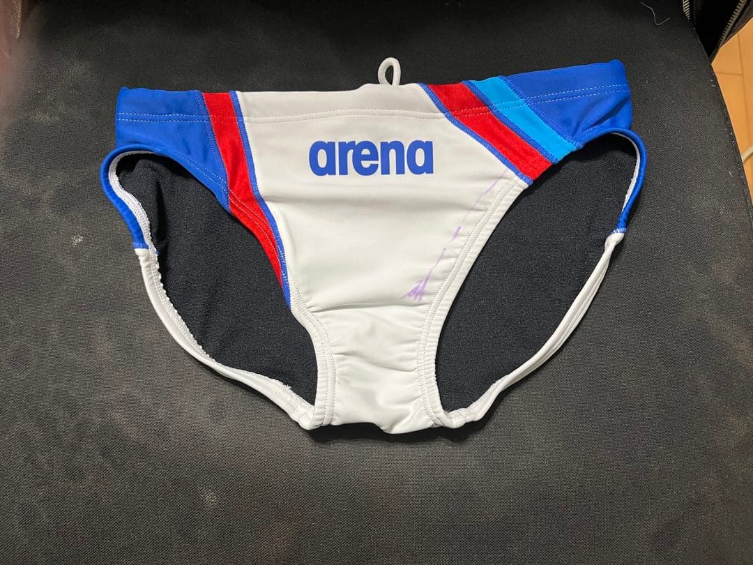 arena 競泳水着 ホワイトハンケツローライズ 競パン A25624L