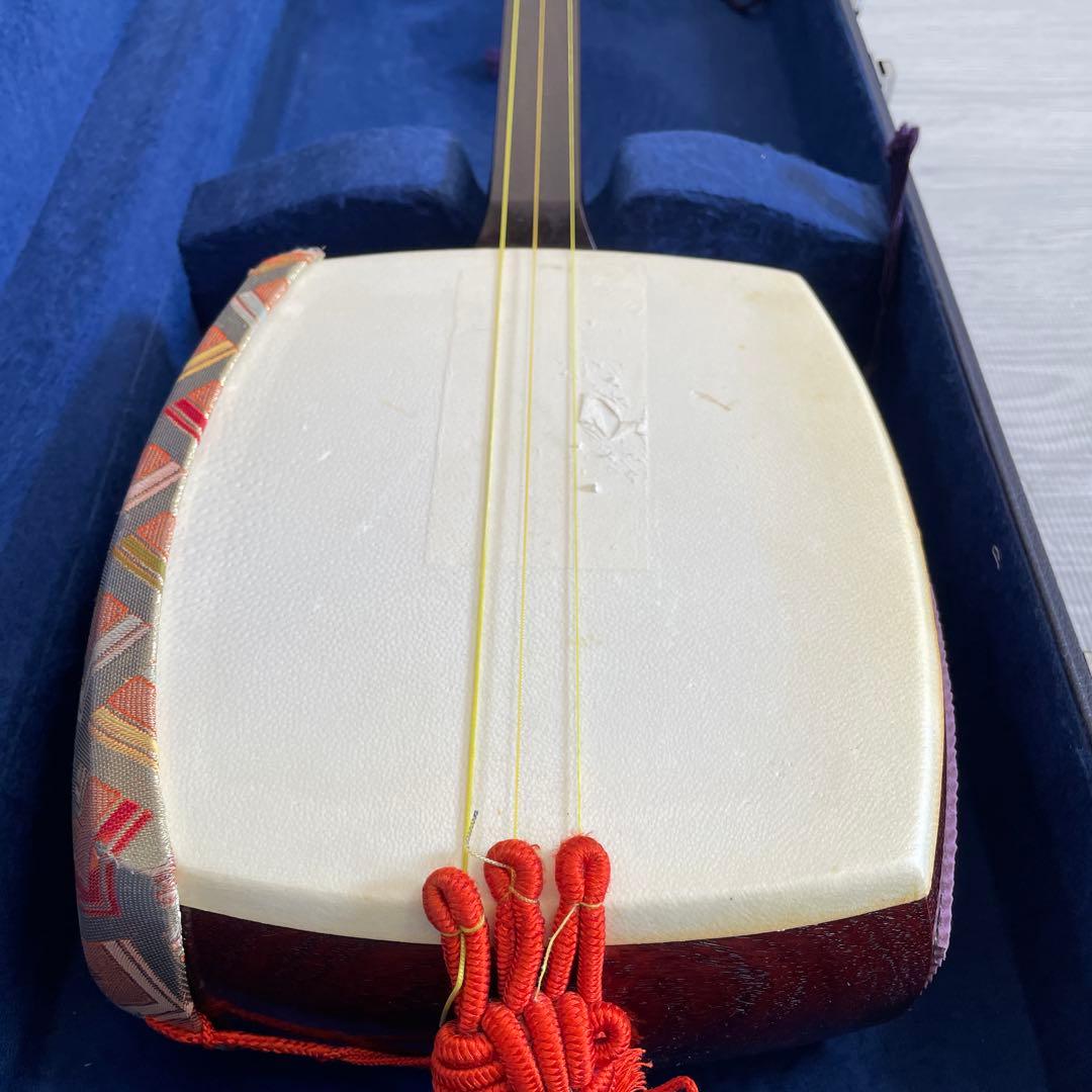 ssx2673さま専用()】三味線 ケース 花柄カバー付き 付属品多数