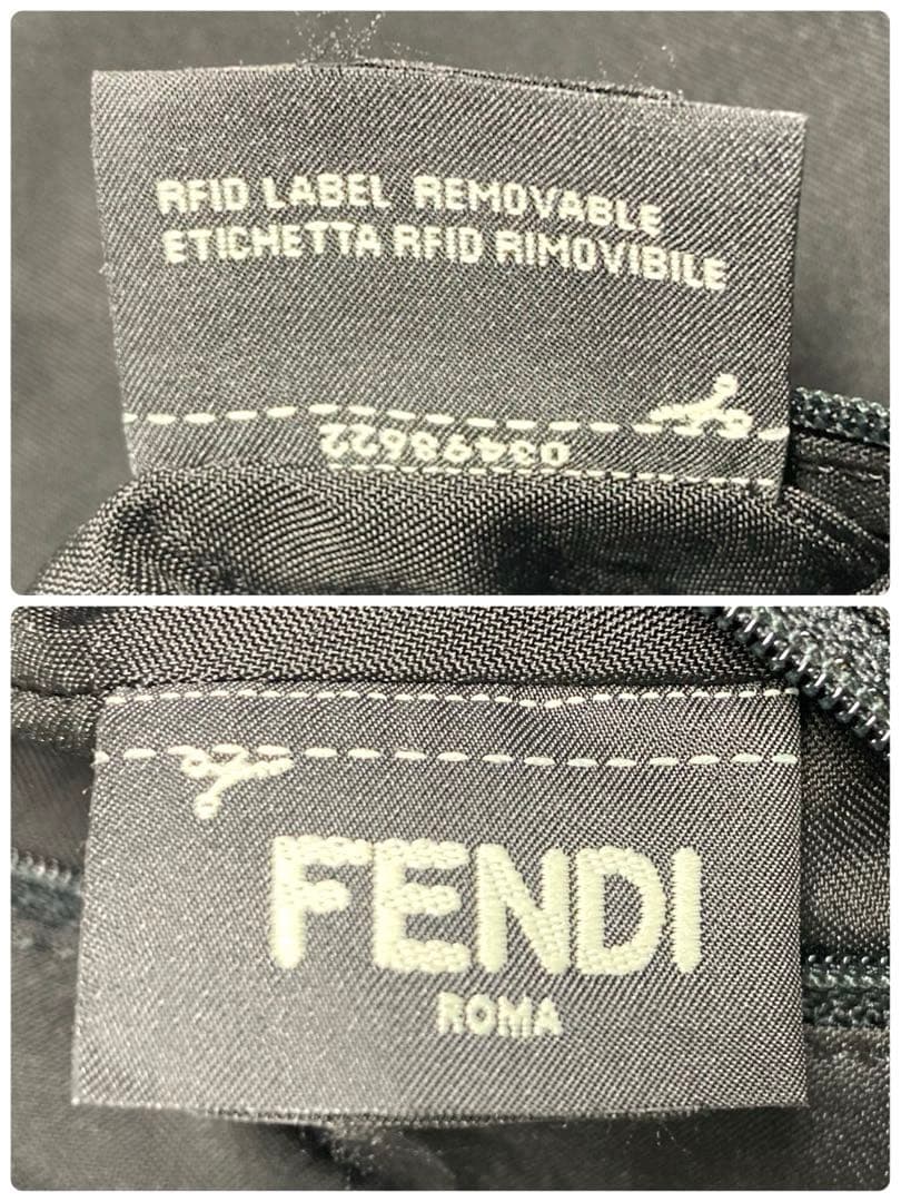 美品　FENDI フェンディ　モンスター　バグズアイ　ボディバッグ　ブラック