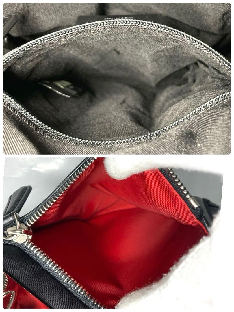 美品　FENDI フェンディ　モンスター　バグズアイ　ボディバッグ　ブラック