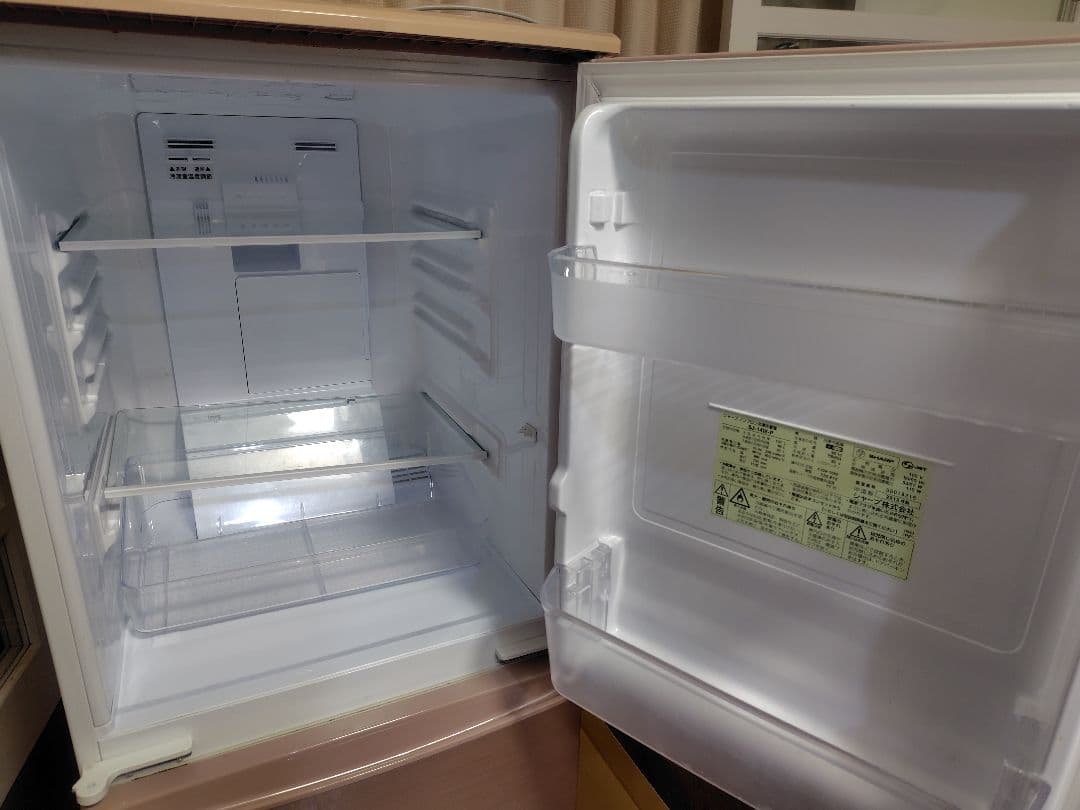 送料無料 SHARP ノンフロン冷凍冷蔵庫 SJ-14W-P 137L ピンク